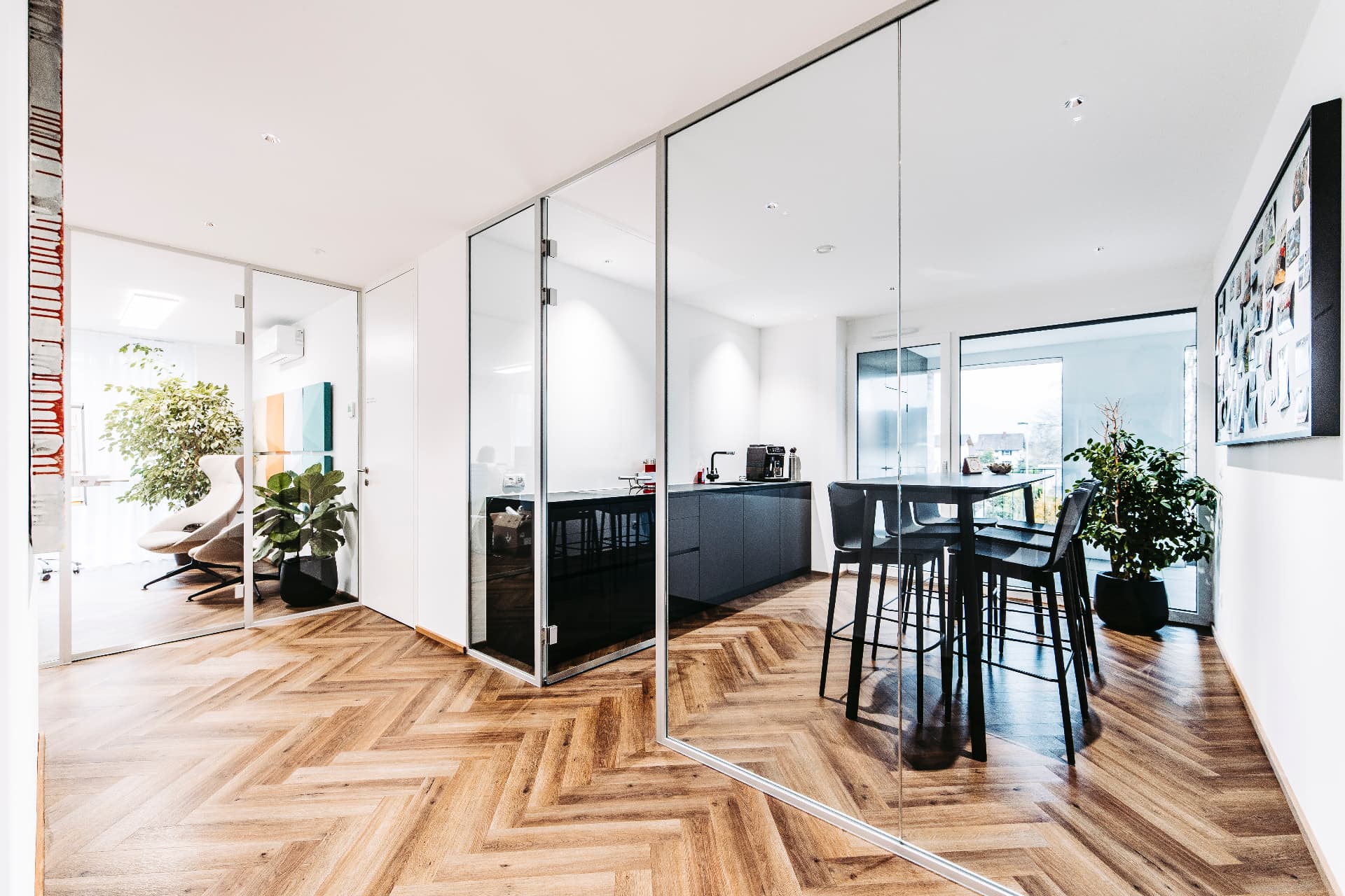 Helle Büroräume der Unterlinden 21 Immobilien GmbH in Wolfurt